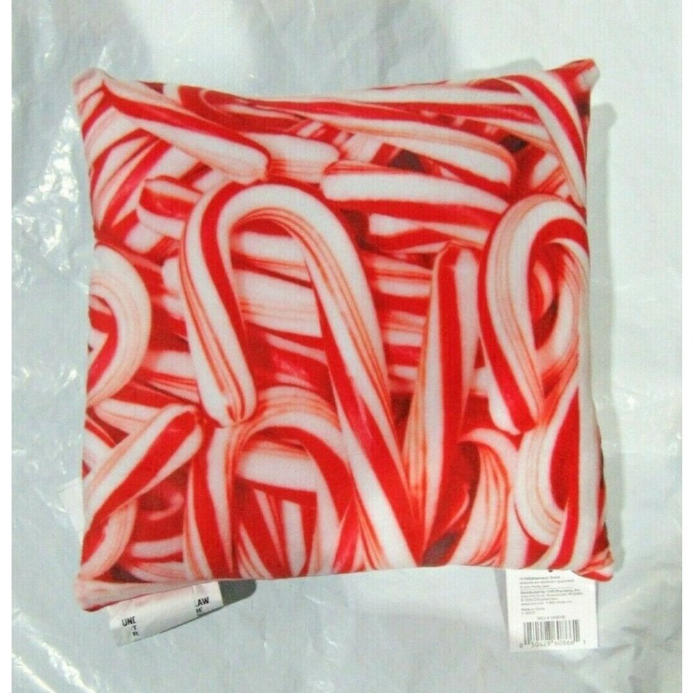 Christmas Throw Pillow 13"x13" & 11"x11" Home Décor Candy Cane All Over